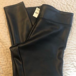 Vegan leather leggings